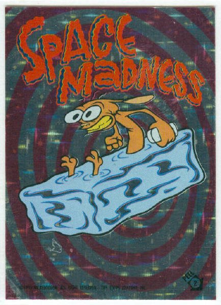 Ren and Stimpy 1993 #2 Sticker Puzzle Trading Card