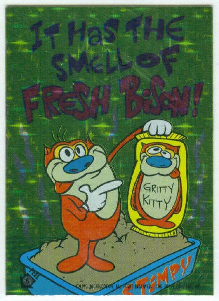 Ren and Stimpy 1993 #6 Sticker Puzzle Trading Card
