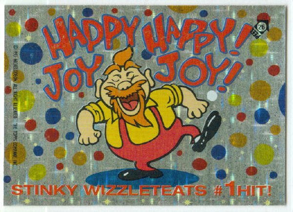 Ren and Stimpy 1993 #26 Sticker Puzzle Trading Card