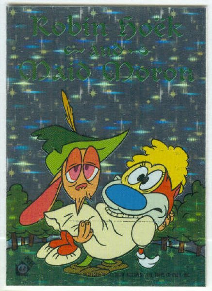 Ren and Stimpy 1993 #44 Sticker Puzzle Trading Card