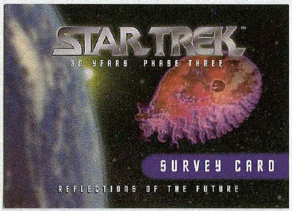 Star Trek Phase 3 30th Anniversary Survey Trading Card