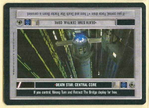 Star Wars CCG Death Star Central Core Uncommon DS Card Unplayed