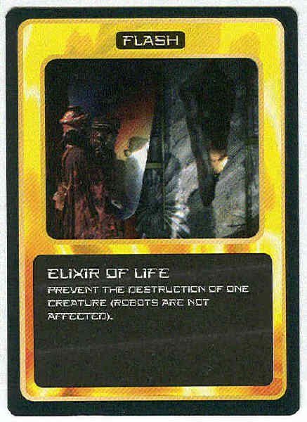 Doctor Who CCG Elixir Of Life Black Border Game Card