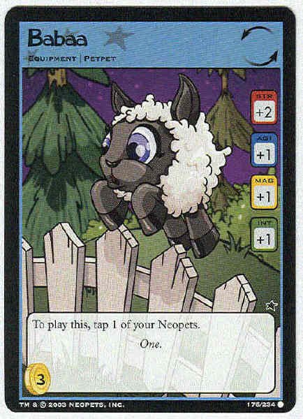 Neopets #176 Babaa Game Card Unplayed