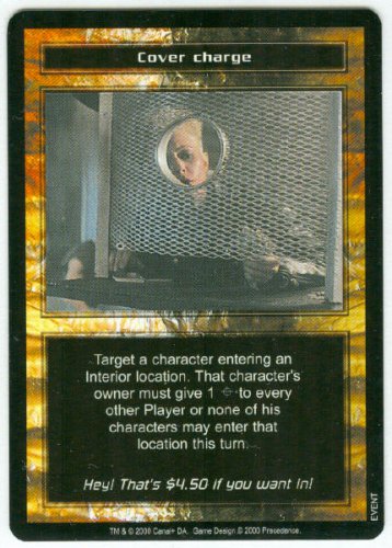 Terminator CCG Cover Charge Game Card Unplayed