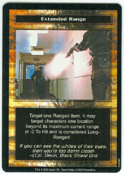 Terminator CCG Extended Range Game Card Unplayed