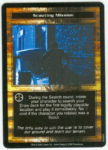 Terminator CCG Scouting Mission Game Card Unplayed