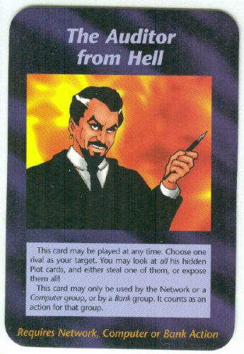 Illuminati The Auditor New World Order Game Card