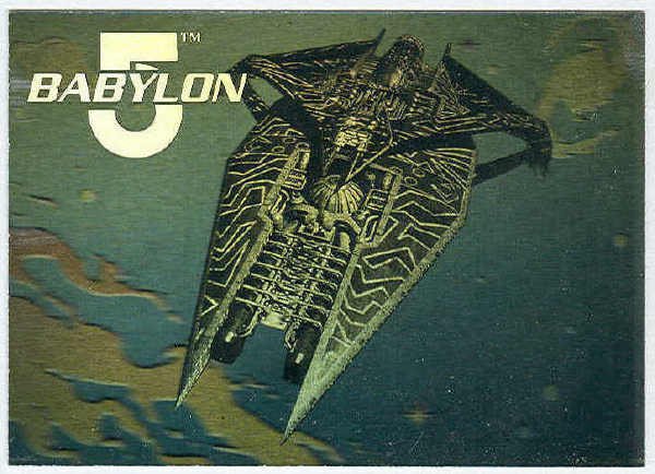 Babylon 5 Ultra 1995 Fleer #3 Hologram Card Warship