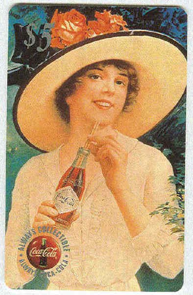 Coca Cola Sprint Fon 96 $5 Phone Card #2 Calendar Girl