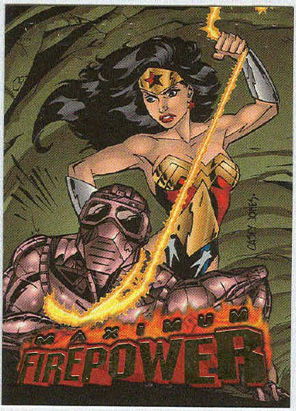 DC Outburst #14 Maximum Firepower Embossed Chase Card