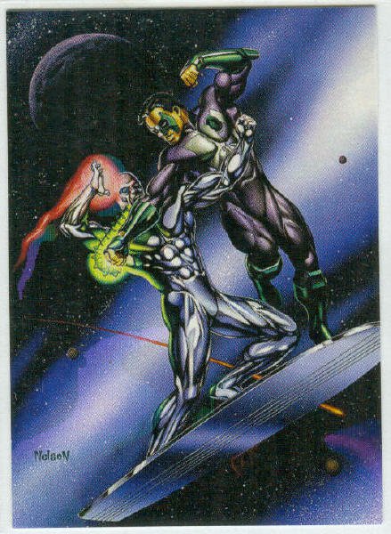 DC vs Marvel Holo F/X #7 Silver Surfer Chase Card
