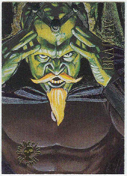 DC Villains Gathering of Evil #GE8 Foil Card Brainiac