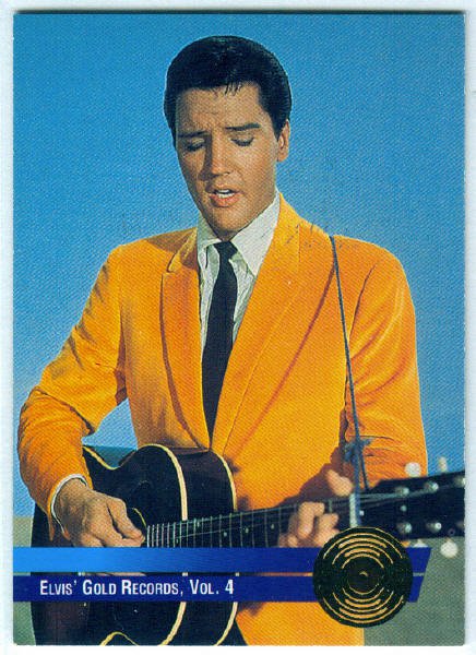Elvis Presley 1992 #5 Gold Record Foil Trading Card