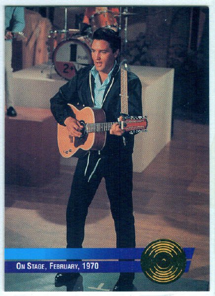 Elvis Presley 1992 #7 Gold Record Foil Trading Card