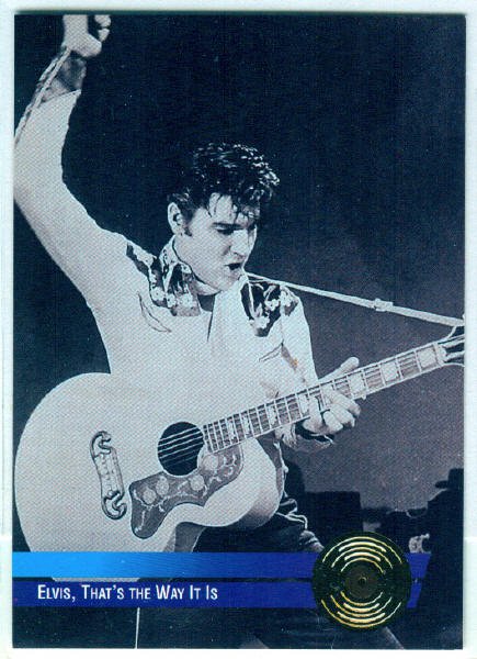 Elvis Presley 1992 #8 Gold Record Foil Trading Card