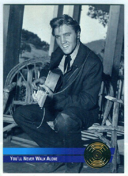 Elvis Presley 1992 #9 Gold Record Foil Trading Card
