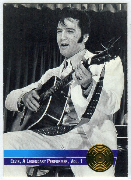 Elvis Presley 1992 #11 Gold Record Foil Trading Card