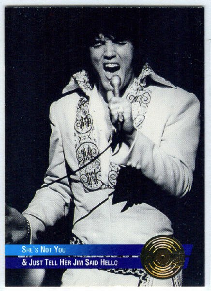 Elvis Presley 1992 #40 Gold Record Foil Trading Card