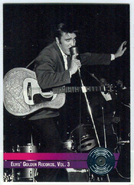 Elvis Presley 1992 #19 Platinum Record Foil Trading Card