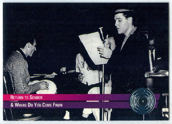 Elvis Presley 1992 #36 Platinum Record Foil Trading Card