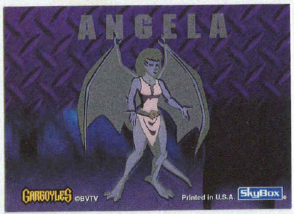 Gargoyles 1996 #7 Static Glow Sticker Chase Card Angela