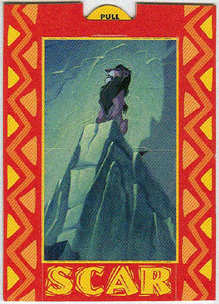 Lion King 1994 Series 1 #P5 Pop Up Chase Card Scar