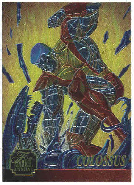 Marvel Annual 95 Flair Chromium #12 Chase Card Colossus