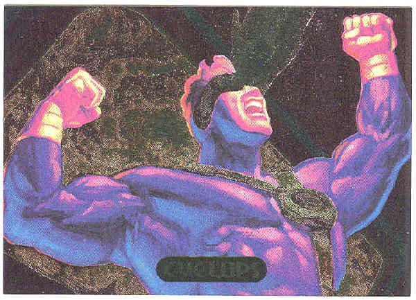 Marvel Masterpieces 1994 #4 Powerblast Card Cyclops