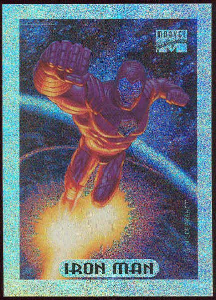 Marvel Masterpieces 1994 #5 Holofoil Card Iron Man