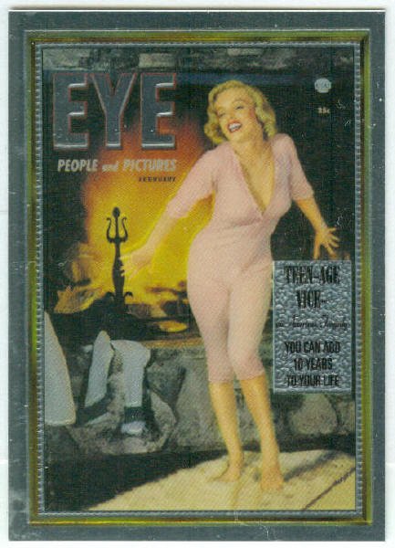 Marilyn Monroe Eye Cover Girl Chromium Card
