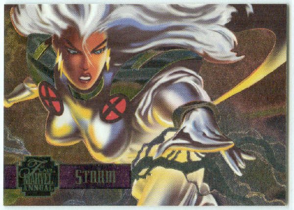 Marvel Annual 95 Flair #5 PowerBlast Chase Card Storm