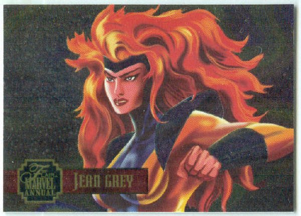 Marvel Annual 95 Flair #7 PowerBlast Card Jean Grey