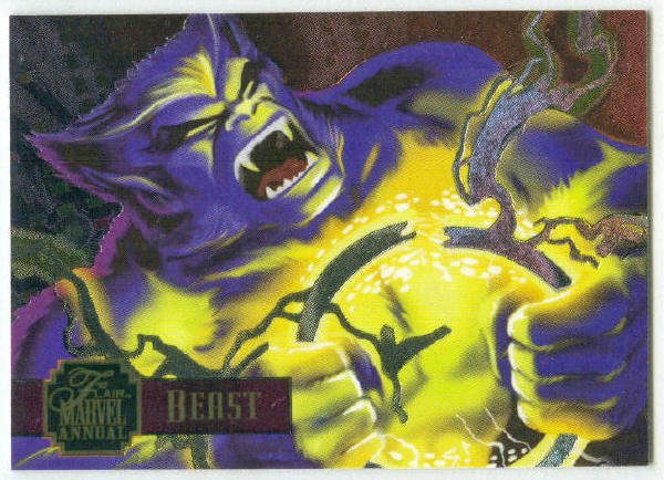 Marvel Annual 95 Flair #12 PowerBlast Chase Card Beast