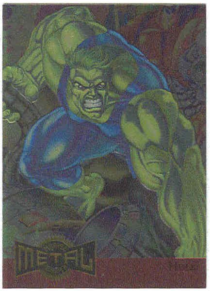 Marvel Metal 1995 #5 Blaster Chase Card Hulk
