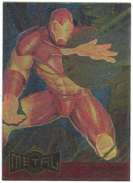 Marvel Metal 1995 #7 Blaster Chase Card Iron Man