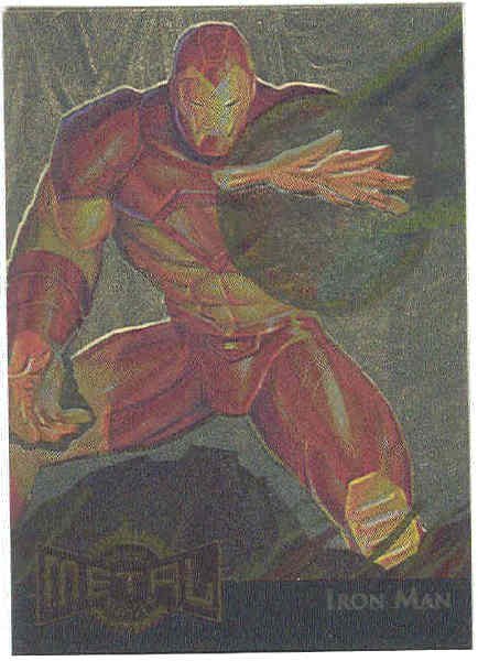 Marvel Metal #7 Gold Blaster Chase Card Iron Man