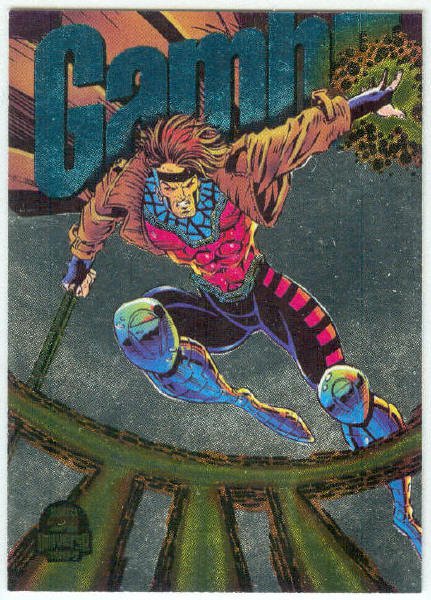 Marvel Universe 1994 Silver #4 Powerblast Card Gambit