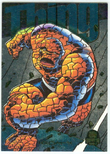 Marvel Universe 1994 Silver #9 Powerblast Card Thing
