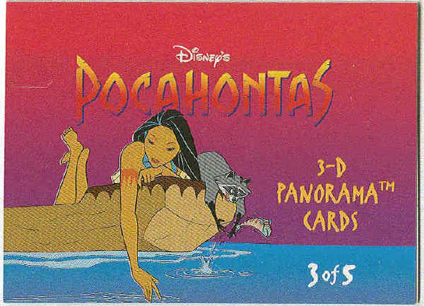 Pocahontas 1995 3D Panorama #3 Chase Trading Card
