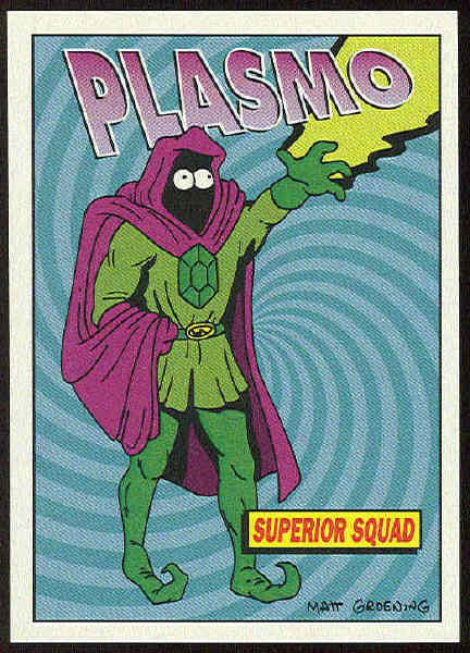 Simpsons 1994 Radioactive Man #R3 Plasmo Mystic Card