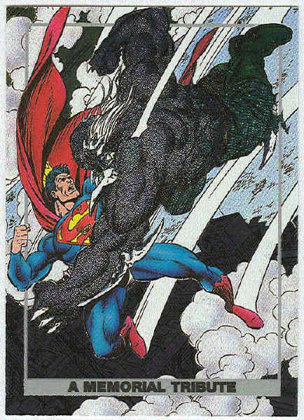 Superman Doomsday #S1 Foil Card A Memorial Tribute