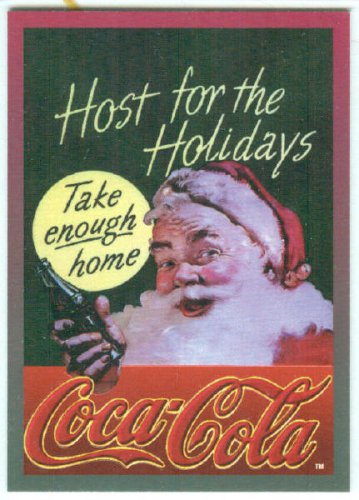 Coca Cola Super Premium #1 Embossed Chase Card Santa
