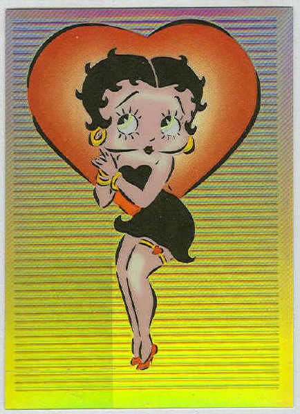 Betty Boop Pin-Ups #5 Chromium Sticker Parallel Card