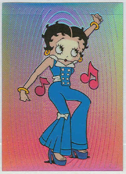 Betty Boop Pin-Ups #13 Chromium Sticker Parallel Card