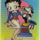 Betty Boop Pin-Ups #28 Chromium Sticker Parallel Card