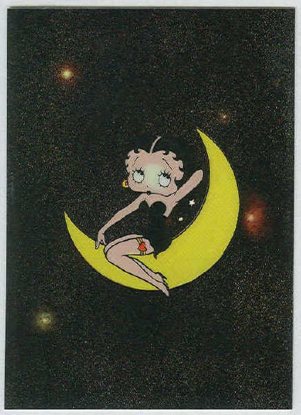 Betty Boop Pin-Ups #40 Chromium Sticker Parallel Card