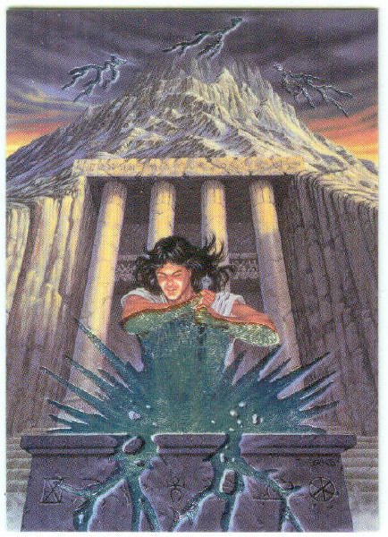 Larry Elmore #MS3 Metallic Storm Chase Card Dark Sword