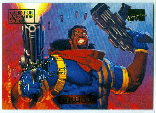 Marvel Masterpieces 1994 #4 Gold Foil Signature Card