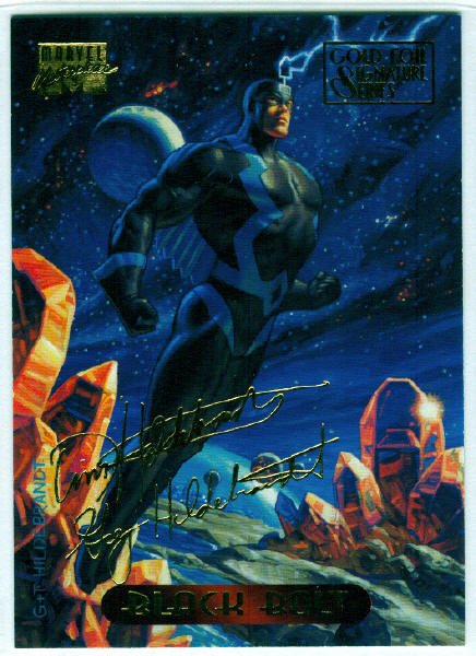 Marvel Masterpieces 1994 #5 Gold Foil Signature Card